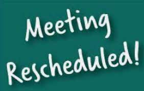 Council Meeting Rescheduled