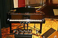 Grand Piano on Stage at the Pastime