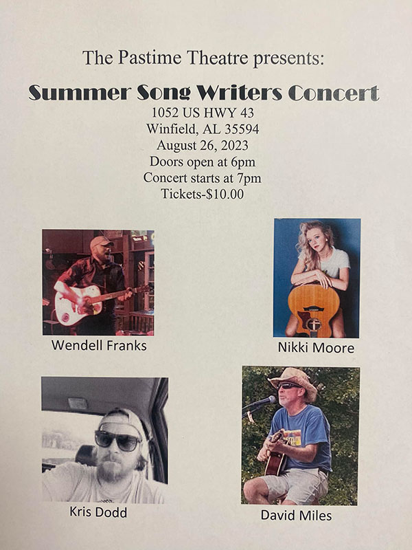 Summer Songwriters Concert